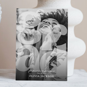 Moderner Overlay Letter GRAD Foto Abschluss Ankündigung