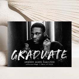 Moderner Paint Spritzer Foto Abschluss Ankündigung