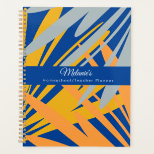 Moderner Palm-Lehrer-Schul-Homeschool-Planer Planer