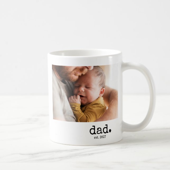Moderner Papa Established Photo Tasse (Rechts)