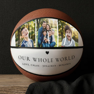 Moderner Papa-Fotocollage Vatertag Andenken Gesche Basketball