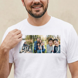 Moderner Papa-Fotocollage Vatertag Andenken Gesche Tri-Blend Shirt