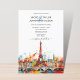 Moderner Pariser Eiffelturm Hochzeit in Urlaubsort Einladung (Von Creator hochgeladen)