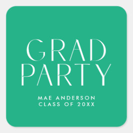 Moderner Party Umschlag Aufkleber