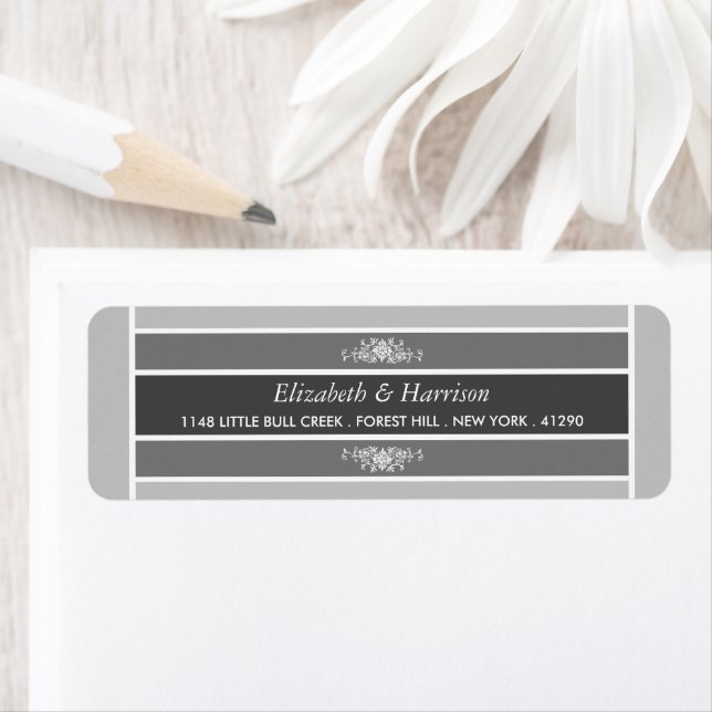 Moderner Pastelblock - Siver Gray - Hochzeitsmarke (Insitu)
