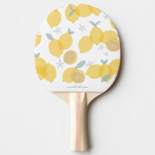 Moderner Pastell Citrus Lemons Muster Individuelle Tischtennis Schläger