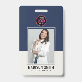 Moderner Personalausweis | Minimalistischer Mitarb Ausweis