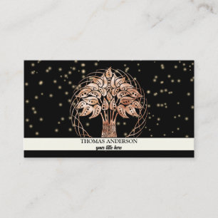 Moderner Personalisierter Baum des Lebens - farben Visitenkarte