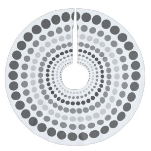 Moderner personalisierter Baum-Rock Polyester Weihnachtsbaumdecke