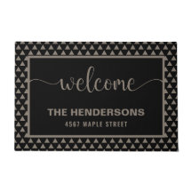 Moderner Personalisierter Familienname Willkommen