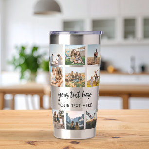 Moderner Personalisierter Fotocollage Thermobecher