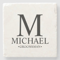 Moderner Personalisierter Monogramm- und Name-Trau