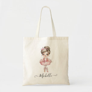 Moderner Personalisierter Name Ballerina Tragetasche
