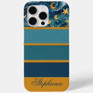 Moderner Personalisierter Name des Blauen Goldes Case-Mate iPhone Hülle