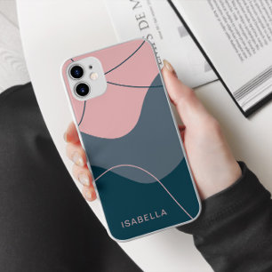 Moderner Personalisierter Name iPhone 15 Pro Max Hülle