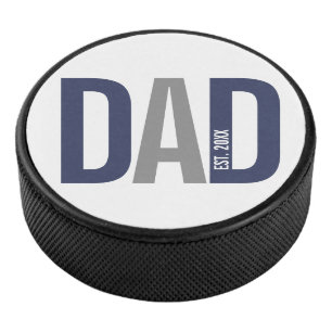 Moderner Personalisierter Navy-Vater etabliert Eishockey Puck