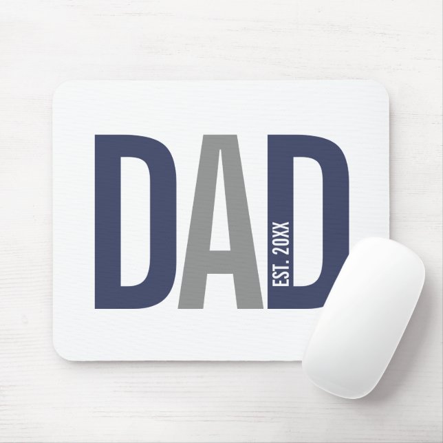 Moderner Personalisierter Navy-Vater etabliert Mousepad (Mit Mouse)