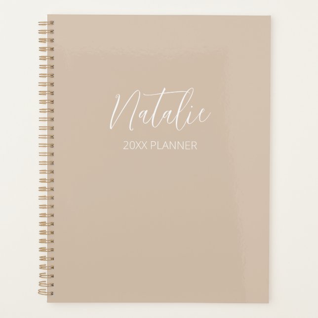 Moderner Personalisierter Planer (Vorderseite)
