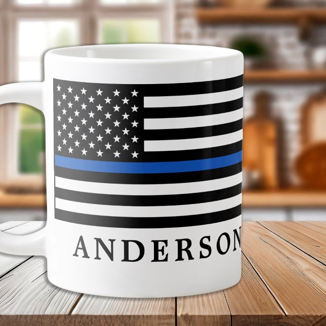 Moderner Personalisierter Polizeibeamter für Thin  Jumbo-Tasse (Von Creator hochgeladen)