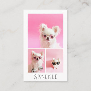 Moderner Personalisierter QR-Code für 4 Fotomateri Visitenkarte