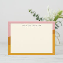 Moderner Personalisierter Senfrosa-Name