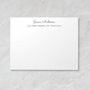 Moderner Personalisierter Skriptname Editor Notizblock