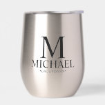 Moderner Personalisierter Trauzeuge<br><div class="desc">Moderne Geschenke für Personalisierten Trauzeuge mit personalisierten Monogramm,  Trauzeuge und Titel im klassischen Serif-Schriftart-Stil. Auch perfekt für Trauzeuge,  Vater der Braut und mehr.</div>