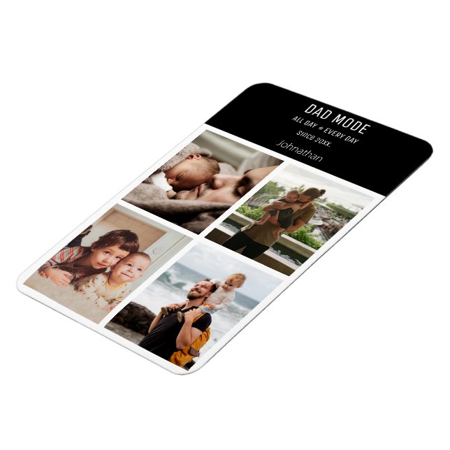 Moderner Personalisierter Vater-Modus für FotoColl Magnet (Linke Seite)