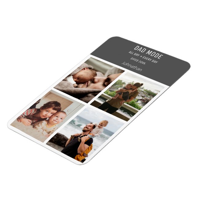 Moderner Personalisierter Vater-Modus für FotoColl Magnet (Linke Seite)