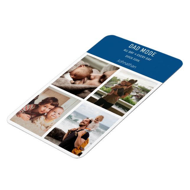 Moderner Personalisierter Vater-Modus für FotoColl Magnet (Linke Seite)
