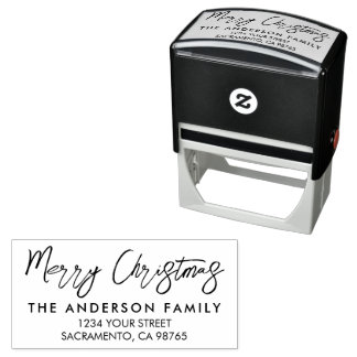 Moderner Personalisierter Weihnachtsurlaub Permastempel