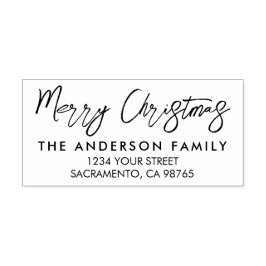 Moderner Personalisierter Weihnachtsurlaub Permastempel