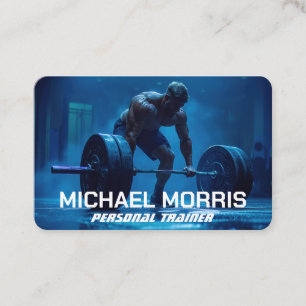 Moderner persönlicher Fitnessstudio-Trainer Visitenkarte