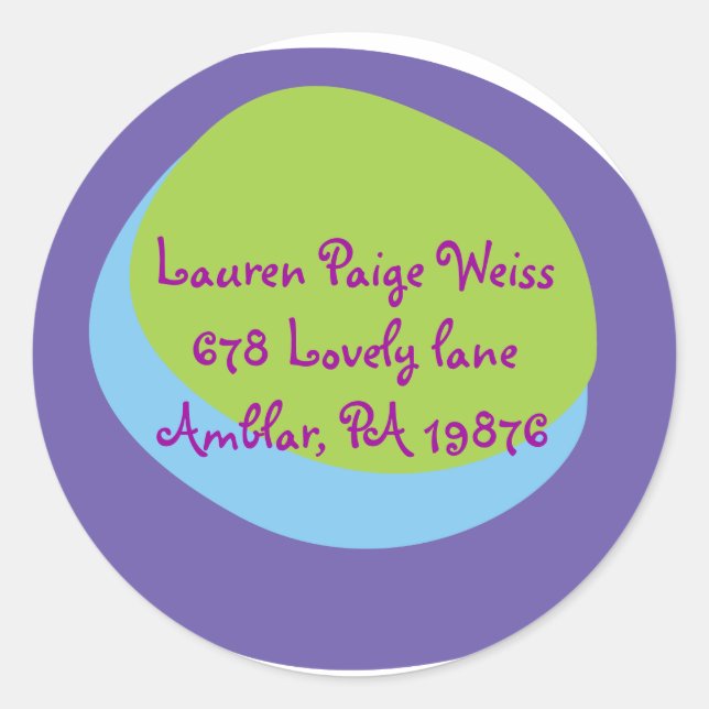 Moderner Pfau Bar Bat Mitzvah Einladungsaufkleber Runder Aufkleber (Vorderseite)