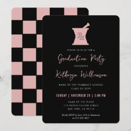 Moderner PharmD Pharmacy School Abschluss Einladung