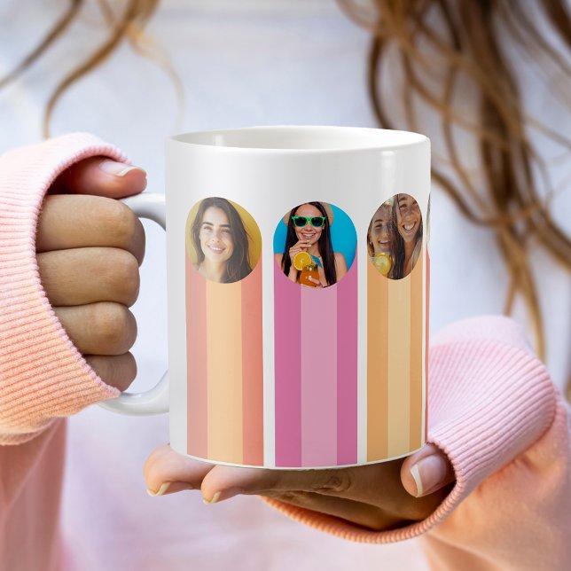 Moderner Pink-Foto-Kaffee-Cup Kaffeetasse (Von Creator hochgeladen)