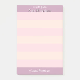 Moderner Pink Office School Lehrer Mama Student Post-it Klebezettel