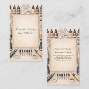 Moderner PMU-Beauty-Experte Visitenkarte