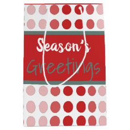 Moderner Polka Dot Mittlere Geschenktüte