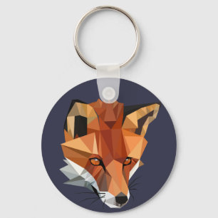 Moderner Polygon Fox kundenspezifisch Schlüsselanhänger
