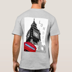 Moderner Pop Art Elegante London Big Ben Clock Tow T-Shirt