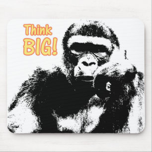 Moderner Pop Art Gorilla Grosses Motivierend Mousepad