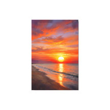 Moderner Poster Natur Sonnenuntergang Leinwanddruc