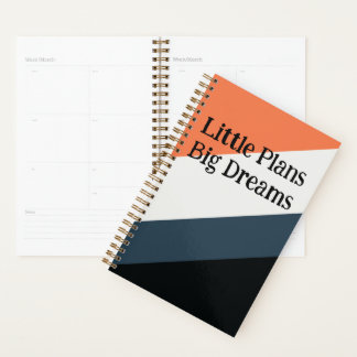 Moderner Power-Planer – Orange, Navy & Grau-Theme Planer