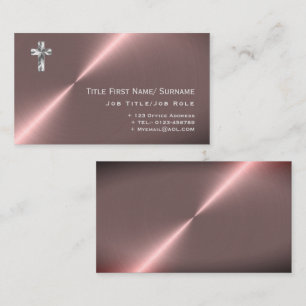 Moderner Priesterpastor Minister Deacon Clergy Fai Visitenkarte