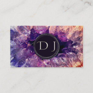 Moderner professioneller DJ Metallic Quartz Visitenkarte