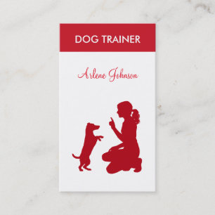 Moderner professioneller Hundetrainer Visitenkarte