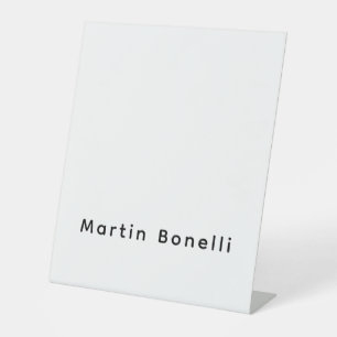Moderner professioneller PlainCustom eigener Name Sockelschild