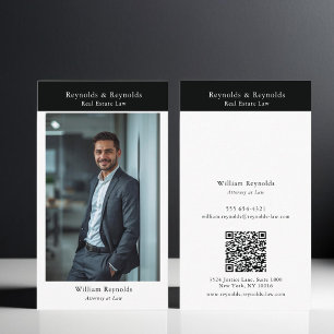 Moderner professioneller QR-Code für Anwaltskanzle Visitenkarte