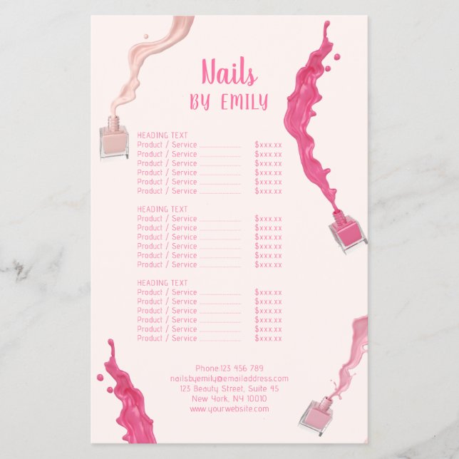 Moderner QR Code Beruflich Nail Wellness-Center Sa Flyer (Vorne)